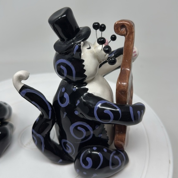 Annaco Creations 2 black and white Cats 2001 - Picture 4 of 12